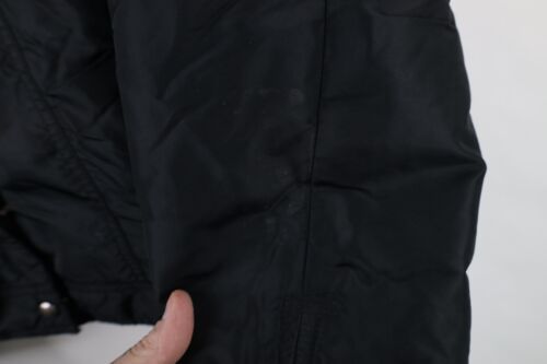Vintage 90s Y2K Gap Womens Size Small Full Zip Motorcycle Bomber Jacket Black - Picture 4 of 14