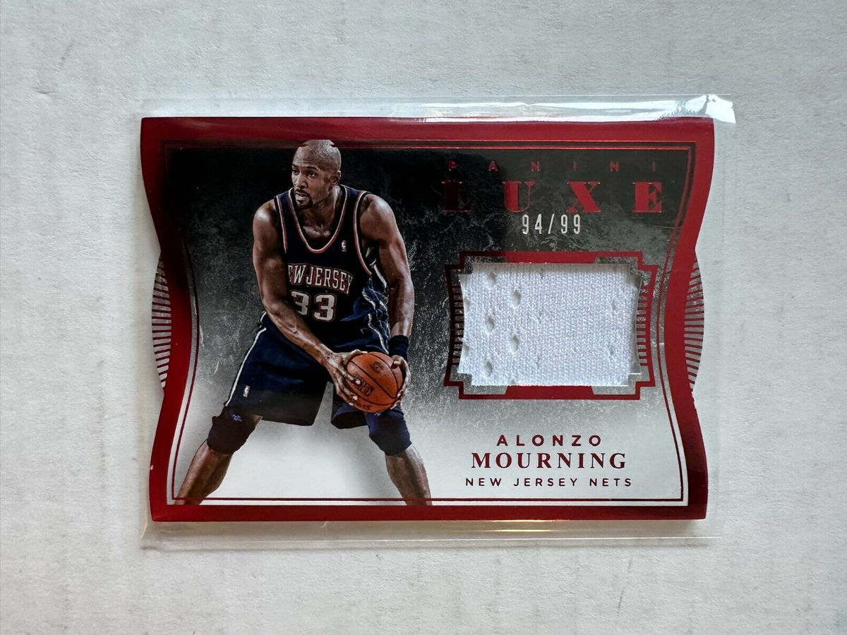 Alonzo Mourning 2015-16 Panini Luxe Jersey Patch Relic /99 New