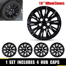 16 Inch Set Of 4 Wheel Covers Full Rim Snap On Hubcaps For R16 Tire Steel 16 Inch Set Of 4 Wheel Covers Full Rim Snap On Hubcaps For R16 Tire Steel