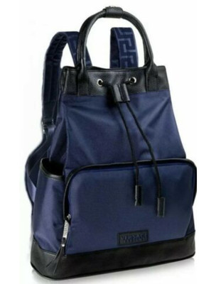 versace parfums backpack blue