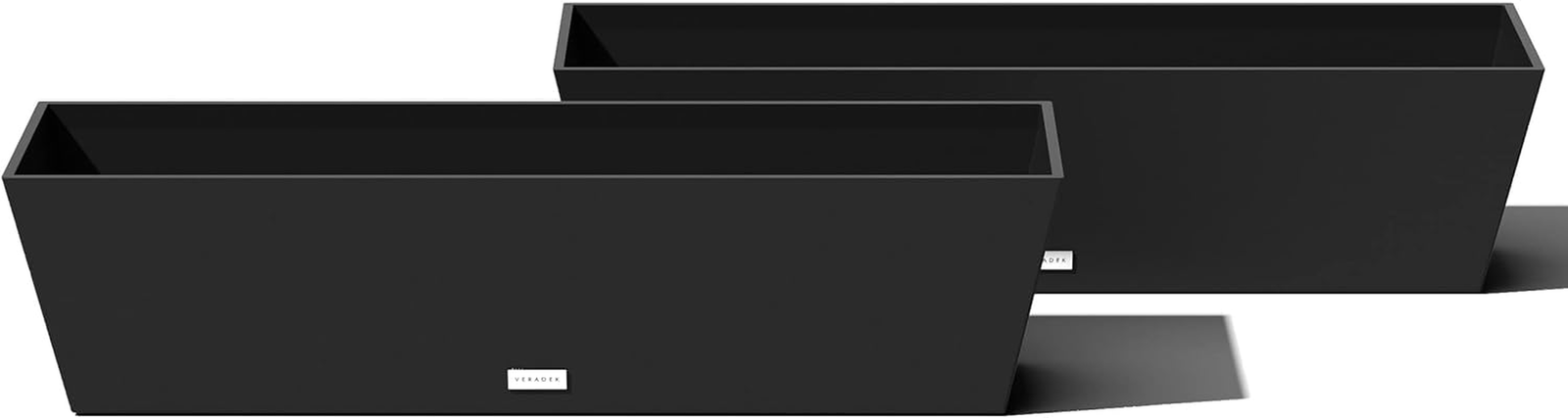 Pure Series Long Rectangular Window Box Planter for Indoor Outdoor Use  