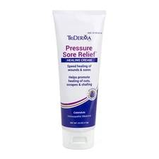 TriDerma MD Pressure Sore Relief Healing Cream 4 Ounce for Sensitive Skin