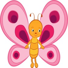 30 Custom Cute Little Butterfly Personalized Address Labels