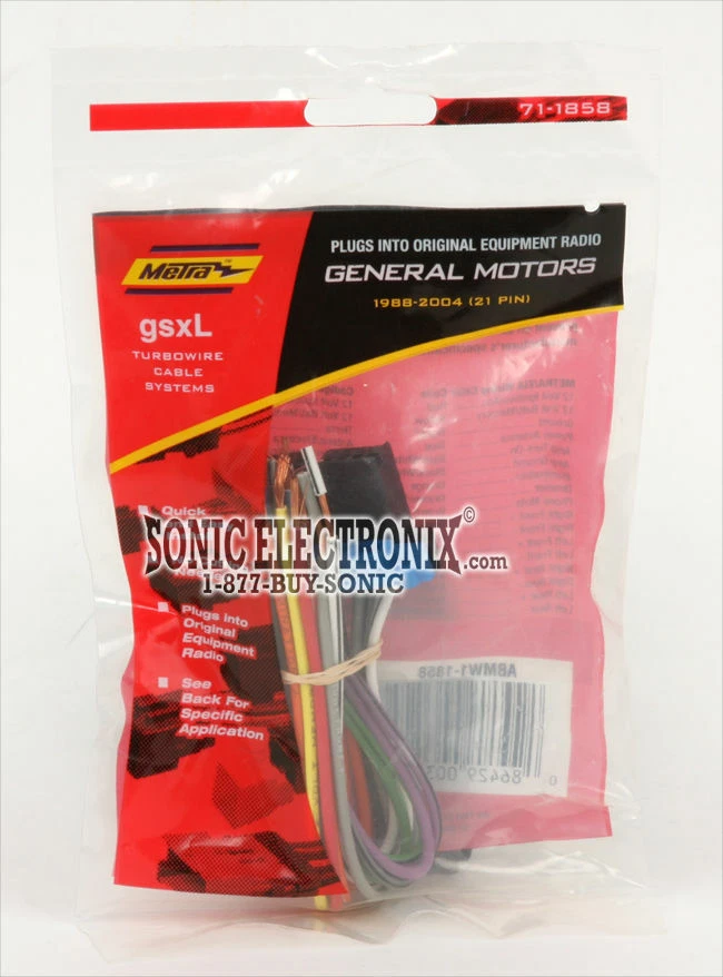 Metra 71-1858 Into OEM Radio Wire Harness for Select 86-03 Buick/Cadillac/Chevy - Image 3 of 4