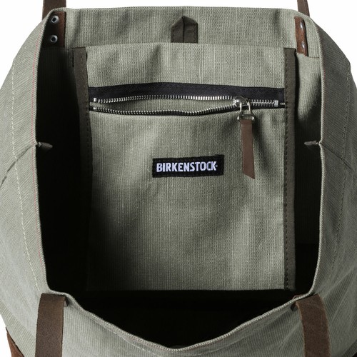 Birkenstock Natural Leather/Textile Bag COLOGNE Large - Olive BNWT 1007814 - 第 8/8 張圖片