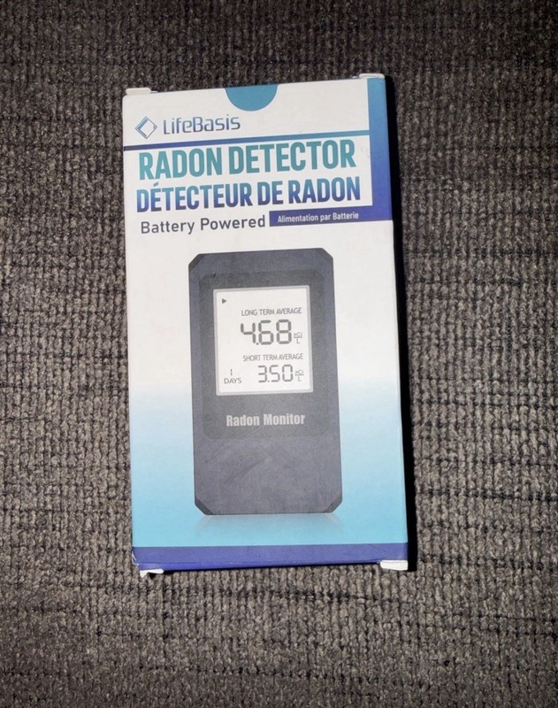 LifeBasis Digital Radon Detector RN55 Battery Operated US Version
