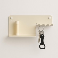 IKEA HAVREKROSS Organizzatore da Parete Beige con Ganci 9" x 5" Nuovo 005.694.12