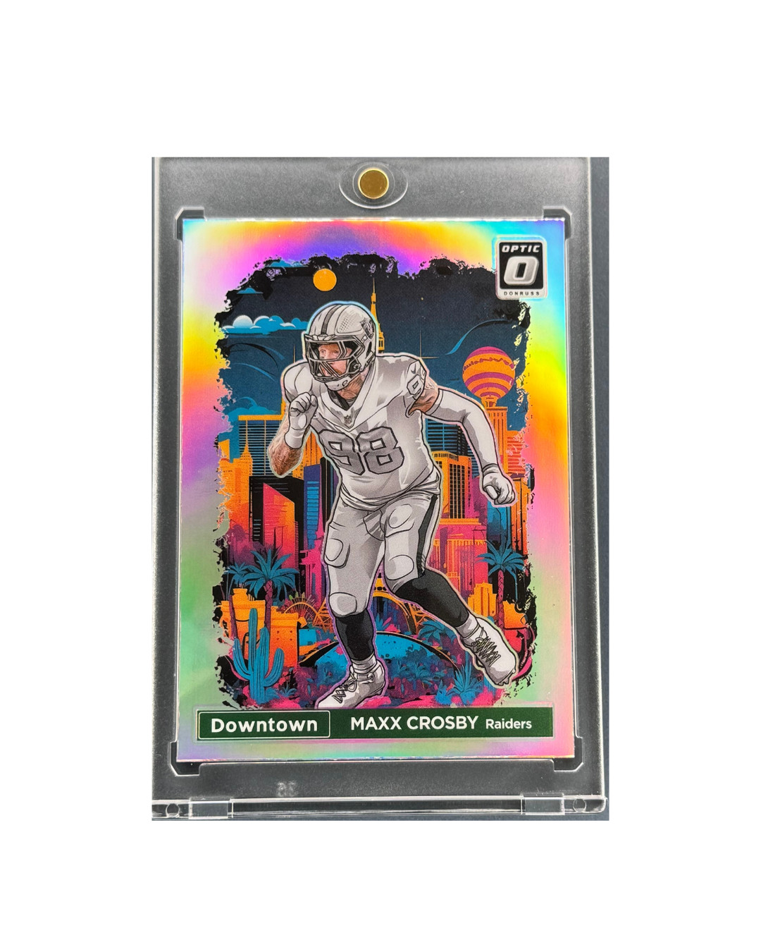 2024 Donruss Optic Downtown Maxx Crosby Raiders Case Hit SSP Las Vegas