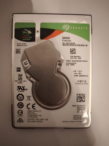 Seagate FireCuda Compute SSHD 500GB ST500LX025 5400 rpm 128 MB SATA III 2,5 Zoll