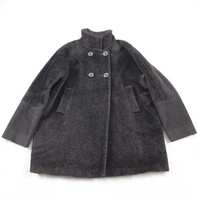 Max Mara Mantel Damen Gr. 38 Teddy Alpaka Trenchcoat Fell Coat Jacke Parka Caban