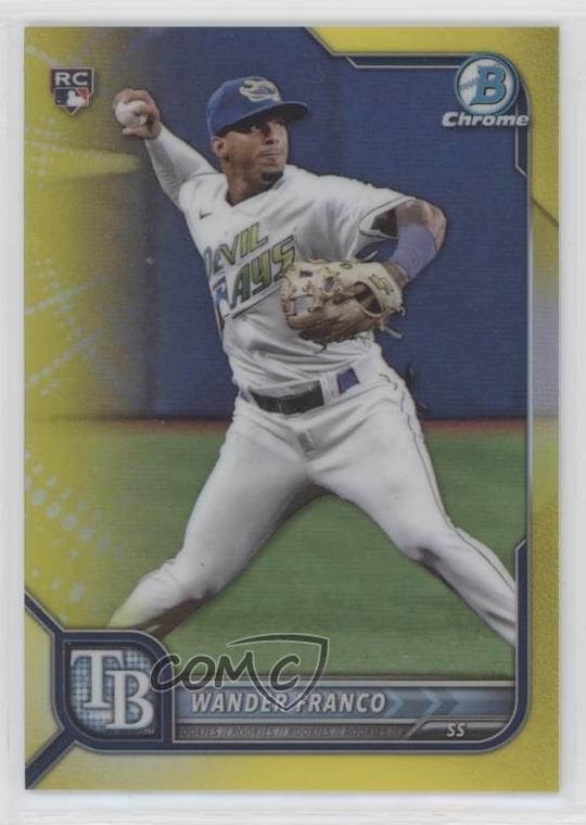 2022 Bowman Chrome Yellow Refractor /75 Wander Franco #10 Rookie RC