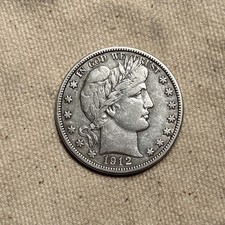 1912-D BARBER HALF DOLLAR VF/XF DETAILS ZM