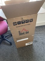 HOMCOM 85L Freestanding Under Counter Fridge with Chiller Box Black