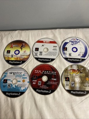 Sony PlayStation 2 Loose Disk Bundle~ Red Faction~ Project 8~ Jak X~ Triple Play