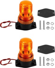Amber 6w Ip65 Strobe Beacon Pair Led-018 12-30v For Bus Truck Vehicle Amber 6w Ip65 Strobe Beacon Pair Led-018 12-30v For Bus Truck Vehicle