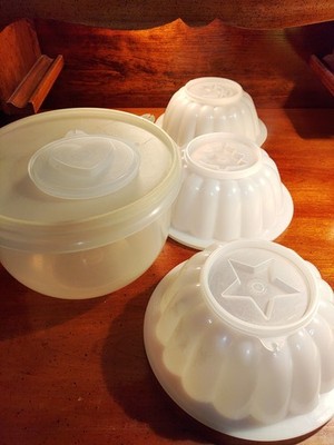 Lot Of Tupperware Bowl And Jello Molds