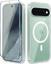 Clear Magnetic Case for Google Pixel 11 Pro, Slim Shockproof Phone Cover with Sc