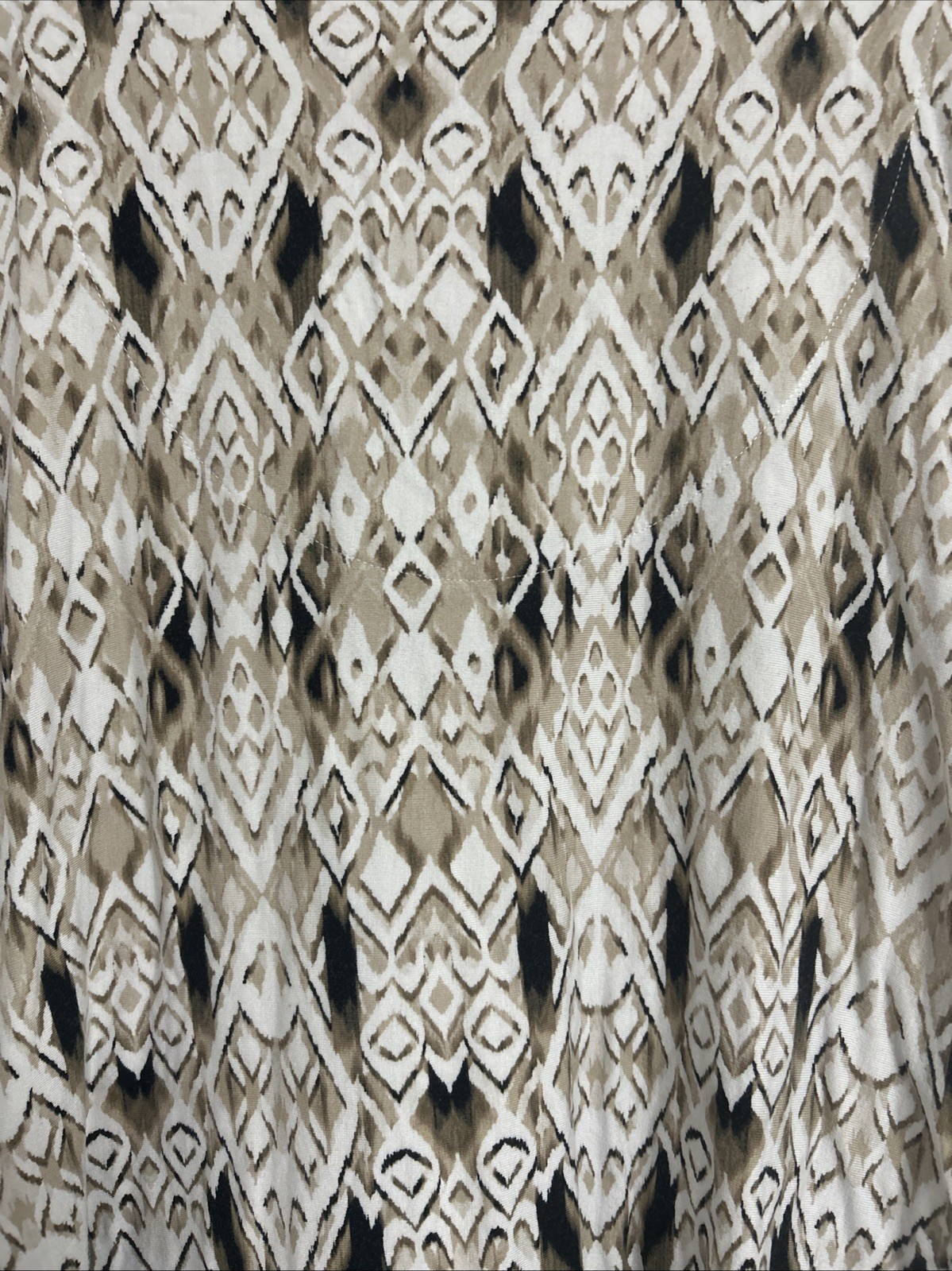 Ruby Rd Women’s Brown/Black Patterned Blouse 3/4 … - image 7