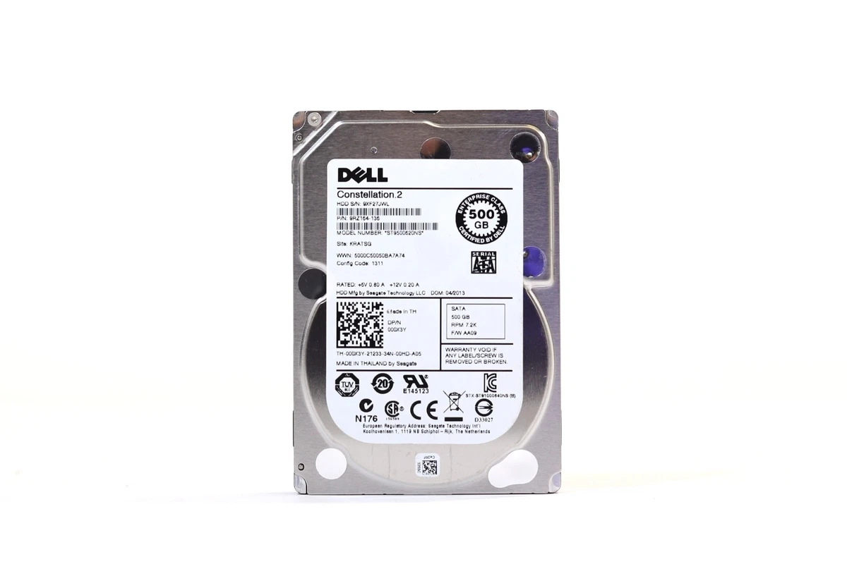 Dell SATA III 2.5 in Form Factor 500 GB Storage Capacity Internal