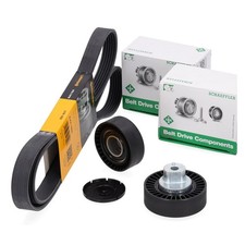 CONTI Keilrippenriemen + INA Rollen für BMW 3er E36 5er E34 E39 7er E38 M50 M52