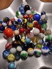 75x Vintage MARBLES LOT Glass SWIRLS Akro Vitro Peltier Das MIXED CLEARANCE