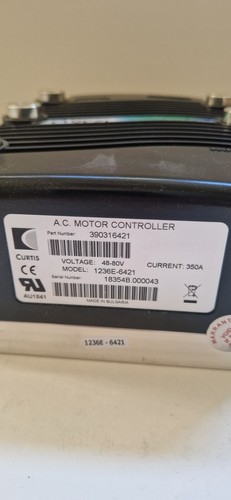 Curtis A.C. Motor Controller 1236E-6421– 48V to 80V, 350A - NEW IN BOX - Picture 6 of 7
