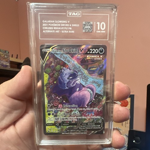 Galarian Slowking V graded TAG 10 for sale on eBay