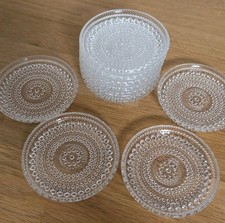 10 Untersetzer Oiva Toikka Kastehelmi Tauperle - Iittala Finnland
