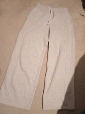 Lululemon Swift Mid-Rise Wide-Leg Pants Women Size Medium Grey 