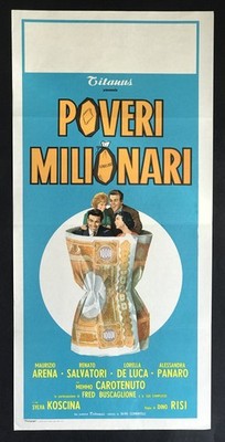 CINEMA-locandina POVERI MILIONARI arena, salvatori, koscina,buscaglion DINO RISI