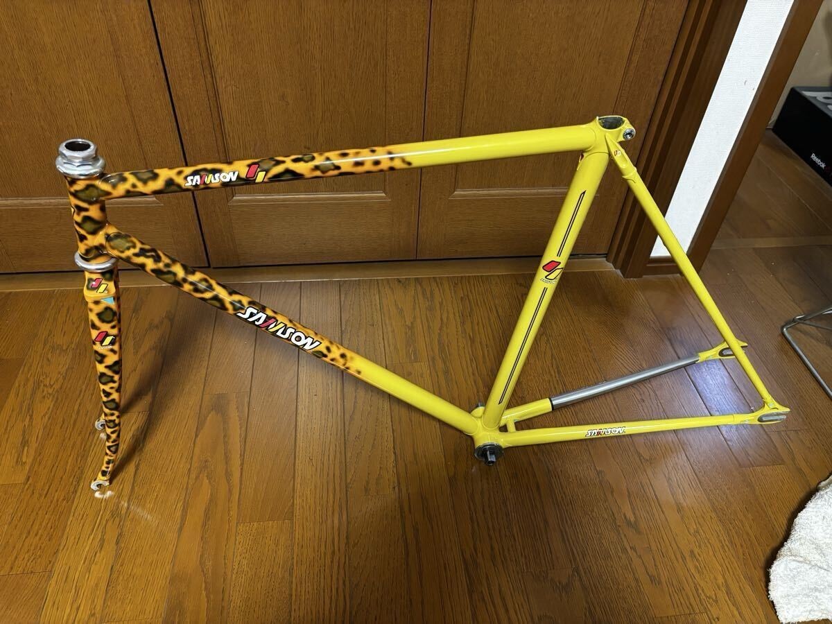 馬の群れ 金色フレーム Super Rare Vintage Samson Leopard Pattern Chromoly Bike Frame | eBay