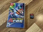 Nintendo Switch Mario Tennis Aces Game Cartridge and Case