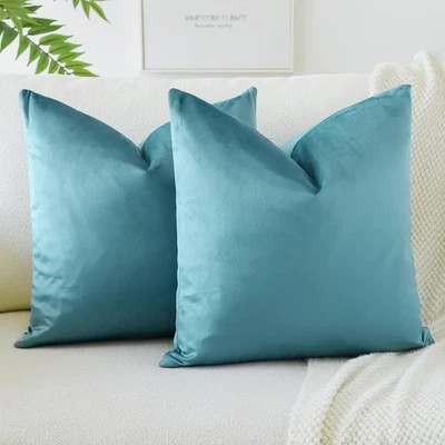 Samt Kissenbezug Kissenhülle Sofakissen Dekokissen Kissenbezüge für Sofa Wohn... - Bild 1 von 4