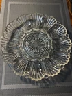 Vintage Anchor Hocking  Clear Glass Egg Dish/Tray 12 Eggs 10"