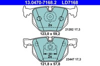 Bremsbelagsatz Scheibenbremse ATE Ceramic 13.0470-7168.2 FüR BMW E65 E66 E67 7Er