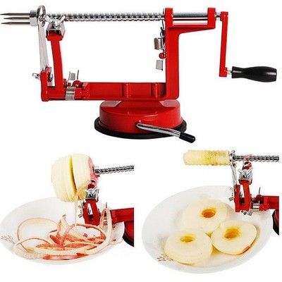 3-in-1 Apple Spiralizer & Peeler   Stainless Steel Apple Slicer Corer with Ad...