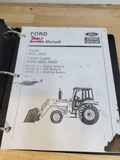 Vintage Ford Parts Manual Binder Tractor 250c 260c Loader 345d 445d 545d