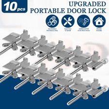 10PCS Portable Door Lock for Door Security Door Anti-Theft Stopper Door Doorstop