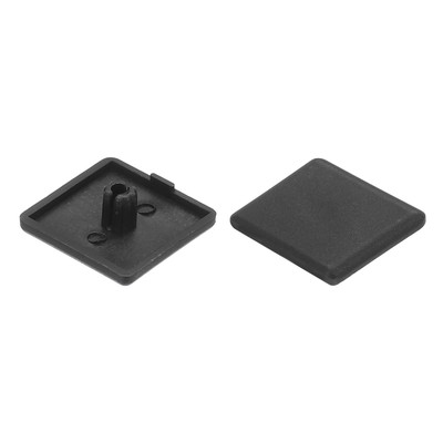 30 Stück Standard Kunststoff Quadratische Aluminiumprofil Endkappe Schwarz 30x30