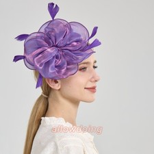 Fascinator Hats for Women Vintage Kentucky Derby Weddings Church Headpieces New