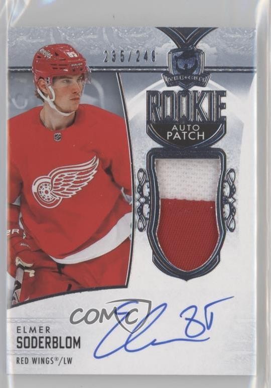 2022-23 Upper Deck The Cup Rookie 235/249 Elmer Soderblom #114 Patch Auto 0o5t