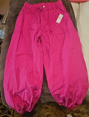 Brand New Baggy Jogger Pants - Bright Fuchsia size 10(L) for Girls from Gap Kids