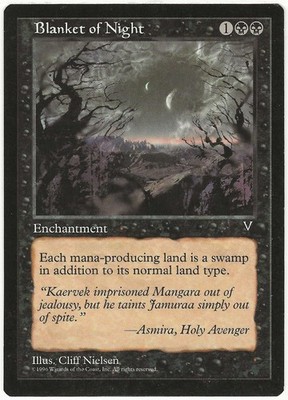 MTG Blanket of Night Visions Uncommon MP