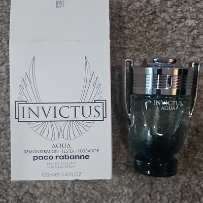 Paco Rabanne Invictus Aqua Eau de Toilette Spray TESTER!! , 3.4 fl oz