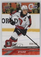 2024-25 Upper Deck CHL Stars Exclusives 58/100 Luca Pinelli #333 1r79