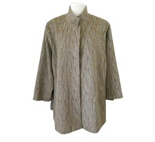MICHAEL BORIS feather print Cashmere Jacket one size Made in USA