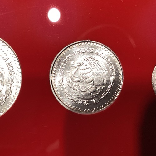 Juego Colección 5 Monedas Libertad México Mo Plata 1994 .999 Vintage 1.9 OZ Total! - Imagen 9 de 12