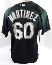 2003-06 Florida Marlins Carlos Mart nez #60 Game Used Navy green Jersey XL 8