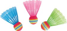 BODYLINE Set 3 Lightweight Durable Badminton Shuttles Nylon Cork Kit