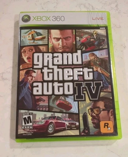 Grand Theft Auto IV (Xbox 360, 2008)CIB Complete With Manual & Map